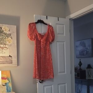 Sincerely Jules Coral Paisley Dress